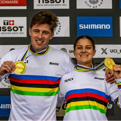Champions du Monde BMX 2025 - Pilotes AllYoogs Arthur Pilard - Bethany Shriever