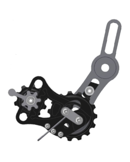 Universal chain tensioner with spring V2
